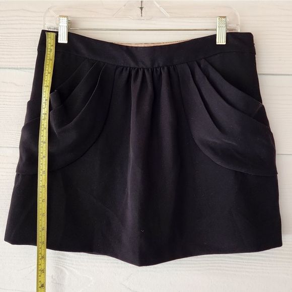 J. CREW black mini skirt size 6 - Picture 3 of 6
